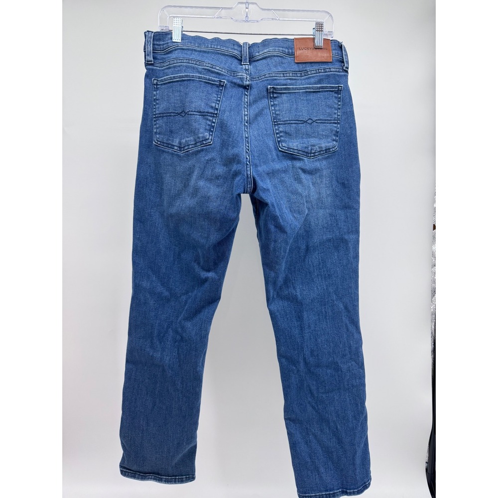 Lucky Brand Sweet Mid Rise Straight Jeans Womens 14/32 Medium Wash Denim Blue - Picture 2 of 10